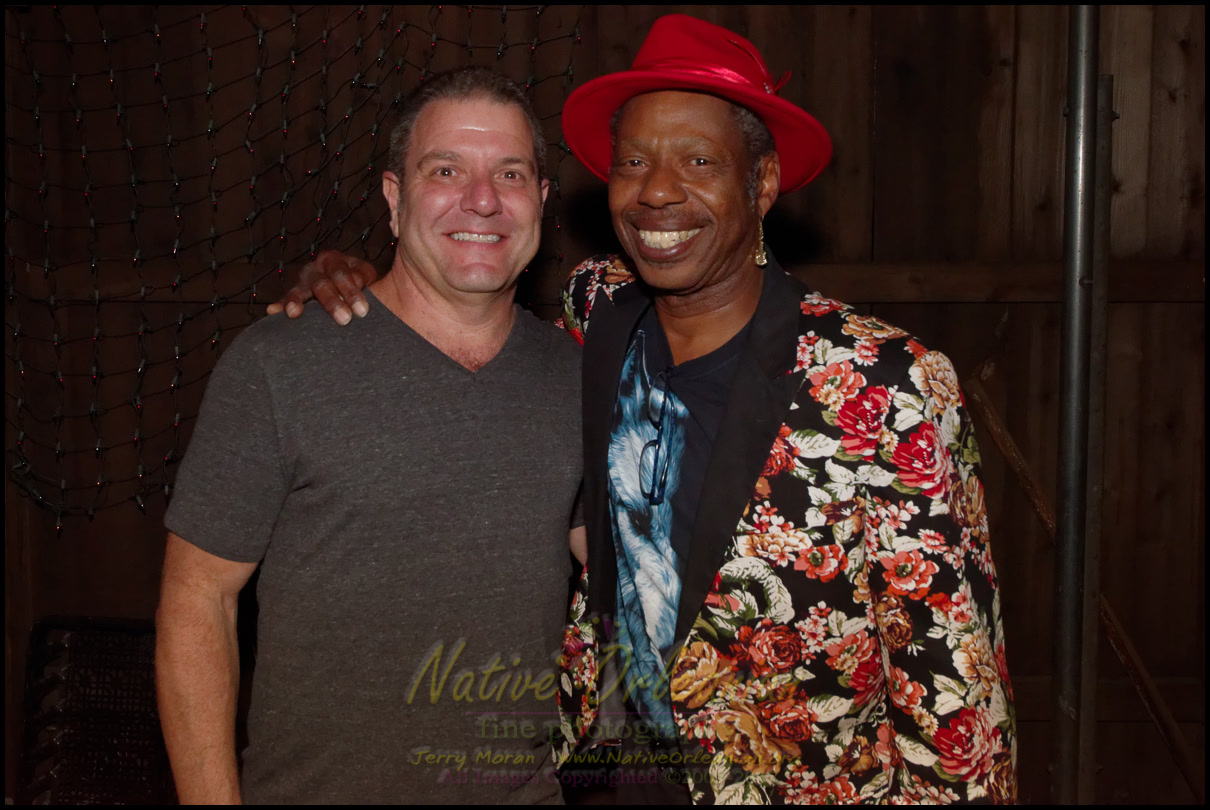 Adam Shipley with New Orleans musician Big Sam Williams