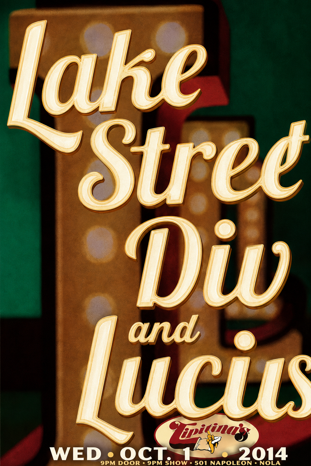 Lake Street Dive and Lucius poster